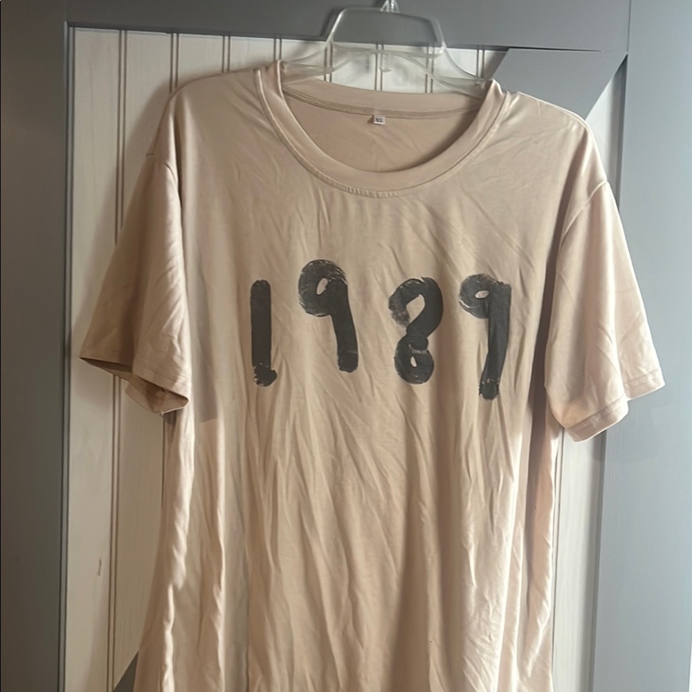 1989 Classic Beige Crew Neck Tee XL